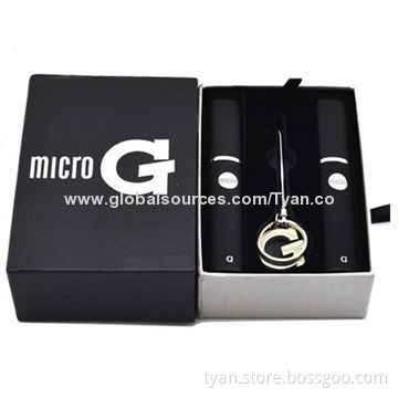 2014 Hot-selling Wax Vaporizer Micro G Pen Double Kit, Black Color, New Design for Wax Clearomizers